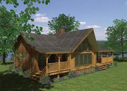 Вирджиния - проект оцилиндрованного деревянного дома
