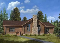 Мичиган - проект оцилиндрованного деревянного дома